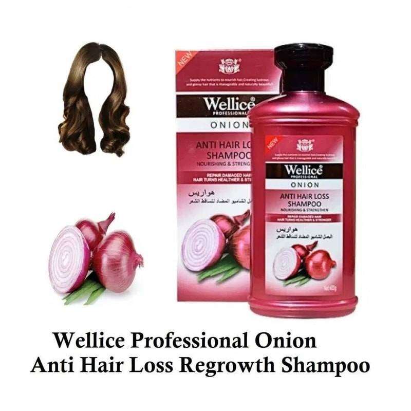 Wellice Onion Shampoo-Wellice Professional anti Hair Fall Shampoo - Image 2